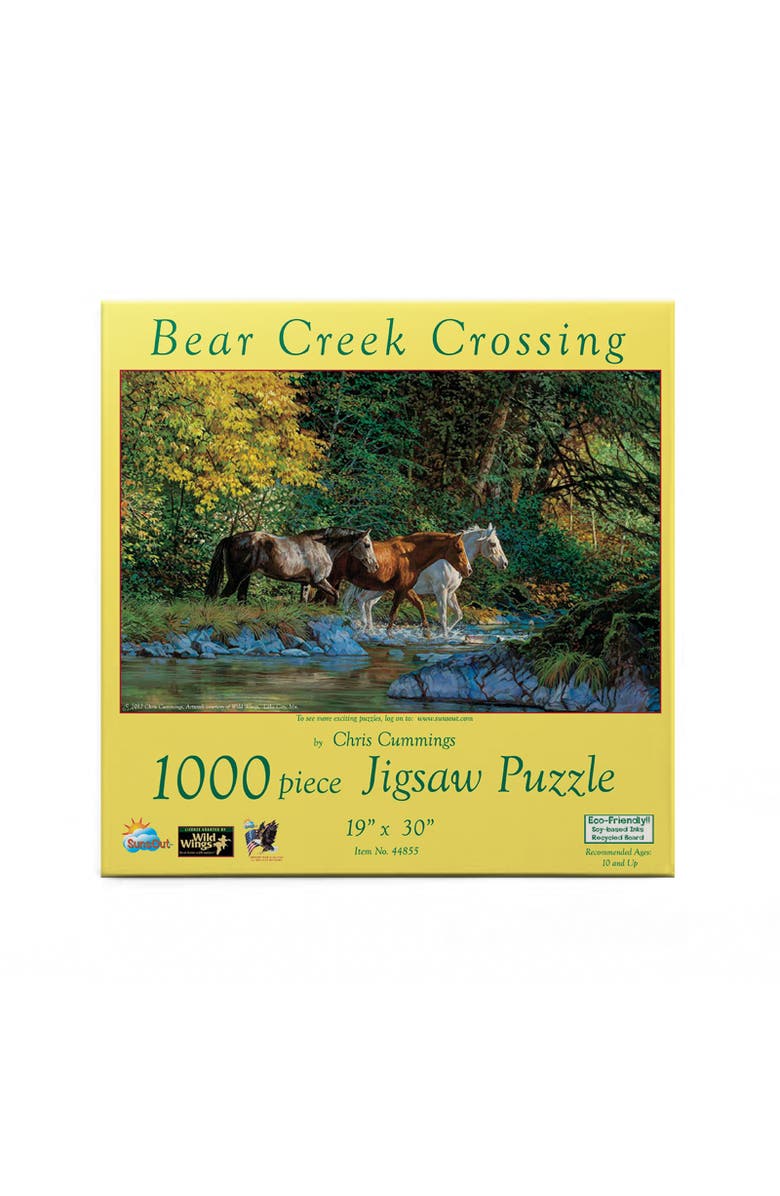 Sunsout Bear Creek Crossing 1000 piece Jigsaw Puzzle for Adults, Alternate, color, Multicolor