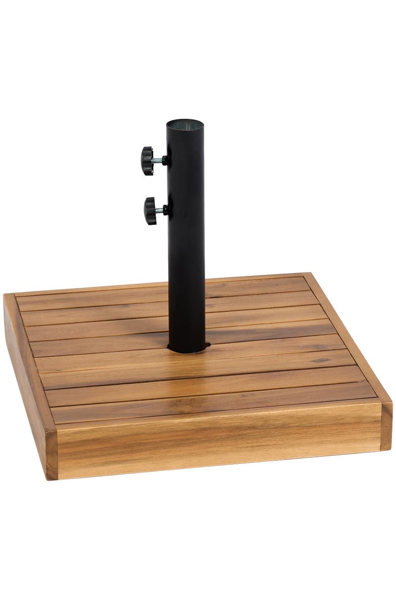 Outsunny Patio Umbrella Base, Main, color, Teak
