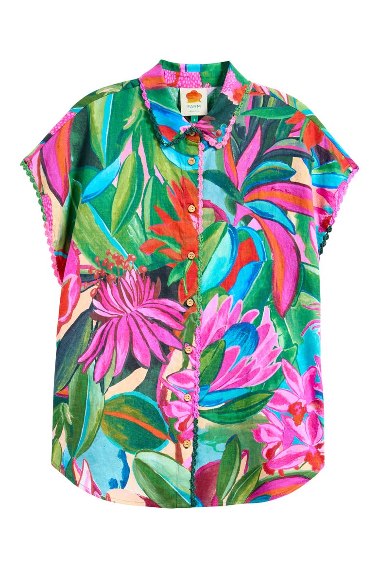 Jardin de Reve Cover-Up Shirt, Alternate, color, JARDIN DE REVE MULTI