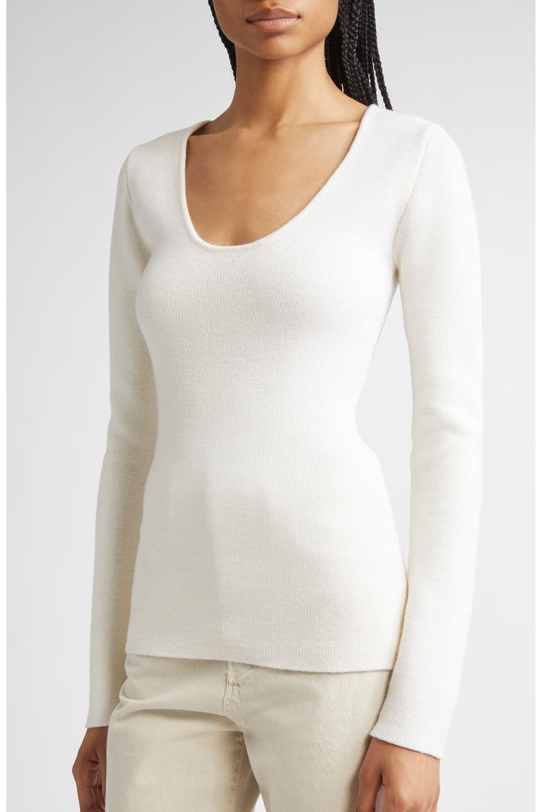 Merino Knit Top, Alternate, color, ECRU