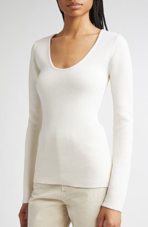 Totême Toteme Merino Knit Top In White
