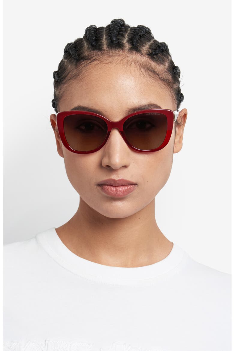 55mm Gradient Cat Eye Sunglasses, Alternate, color, 0LHF-HA