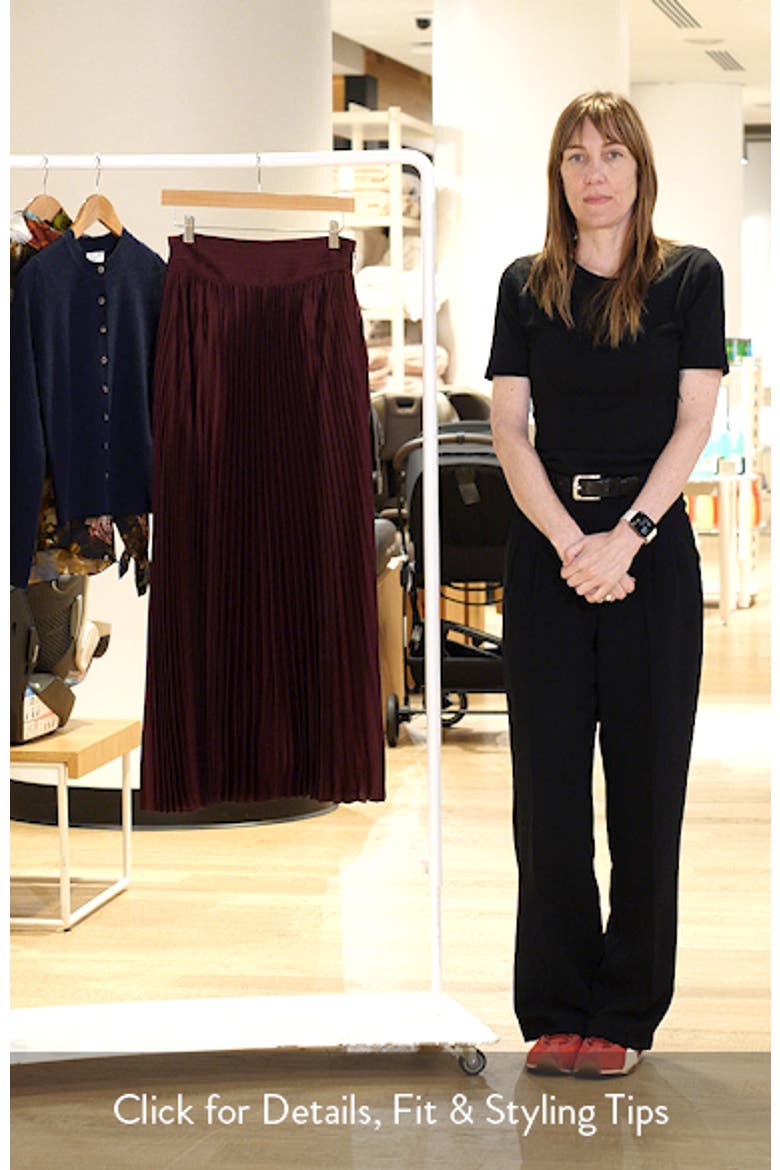 Ayla Pleated Maxi Skirt video