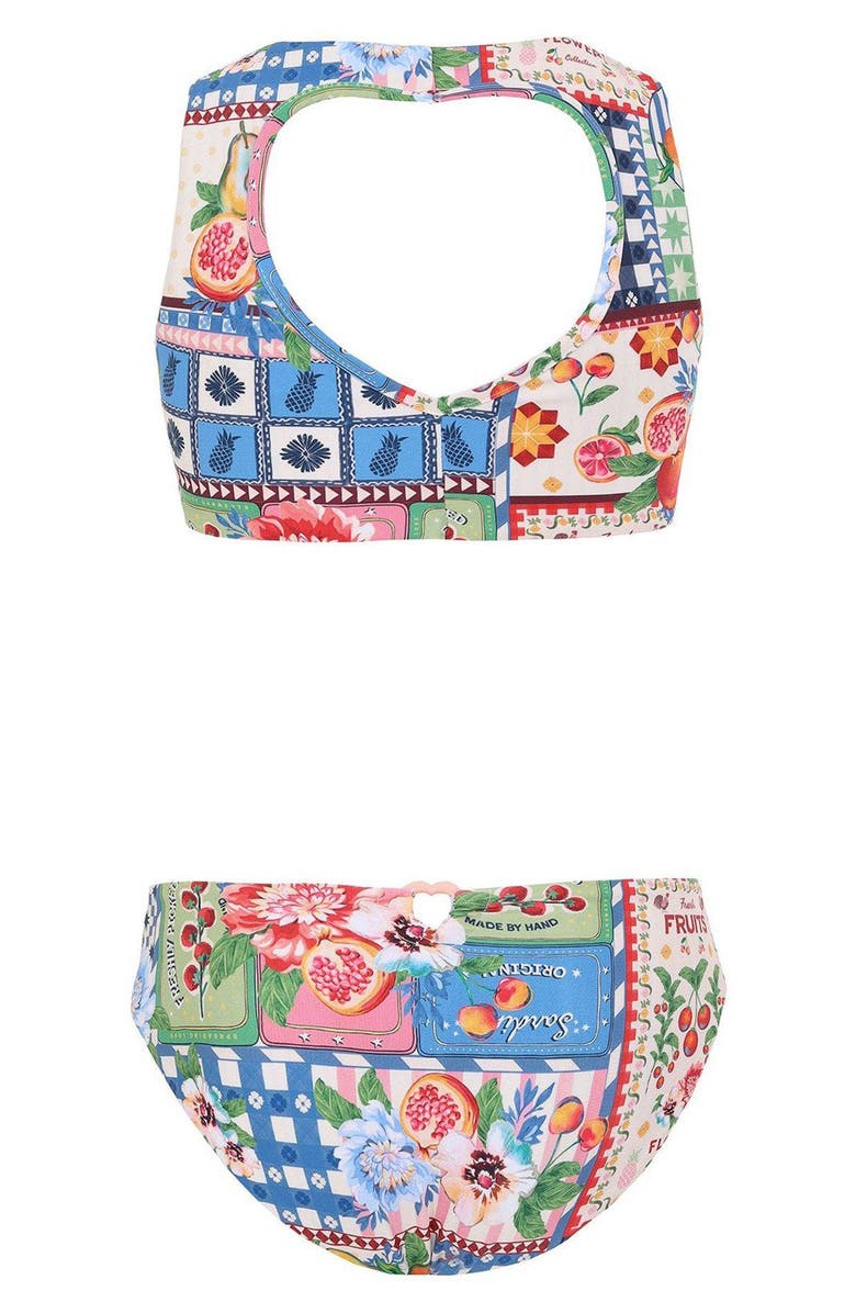 Agua Bendita Kids' Paz Two-Piece Swimsuit, Alternate, color, Multicolor