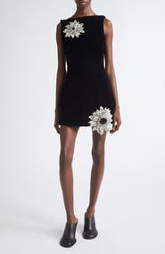 MONSE Sunflower Velvet Minidress