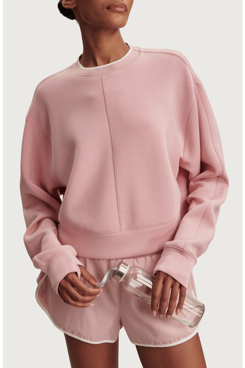 Tasmin Crop Sweatshirt, Main, color, ZEPHYR MAUVE