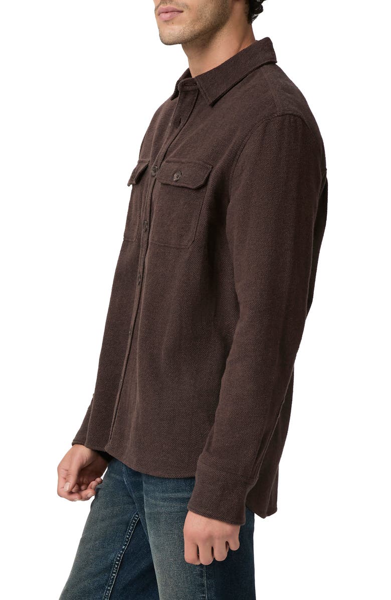PAIGE Wilbur Brushed Overshirt, Alternate, color, Smoked Cavern