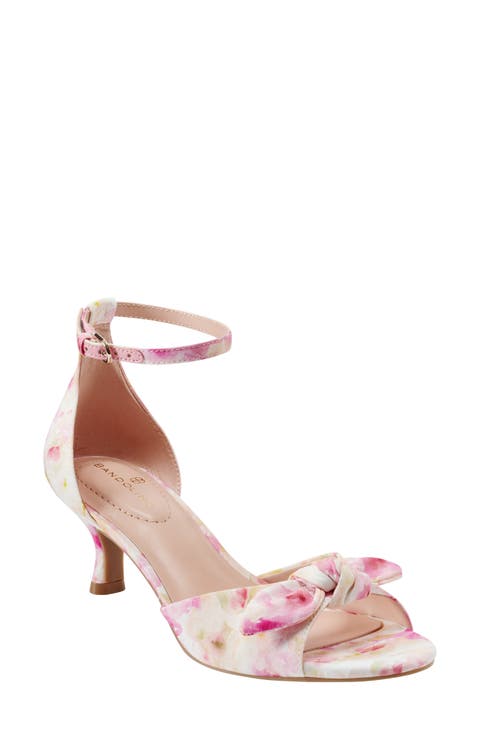 Andora Ankle Strap Kitten Heel Sandal (Women)