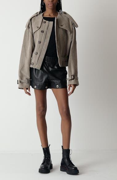 R13 Oversize Cotton Twill Trench Jacket | Nordstrom
