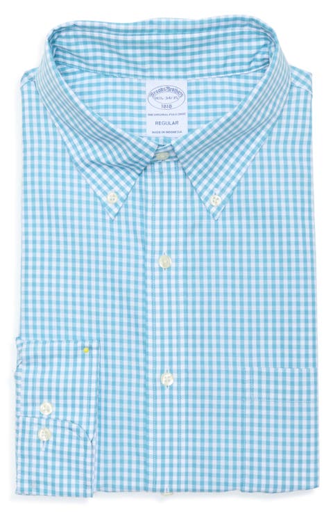 Plaid Regular Fit Cotton Dress Shirt