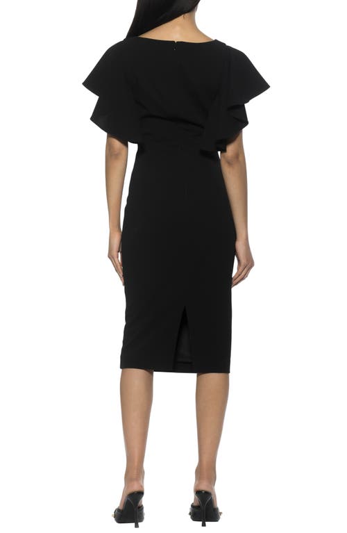 Alexia Admor Luna Crewneck Sheath Dress In Black