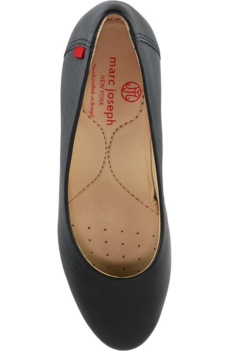 Marc Joseph New York Prospect Leather Wedge Pump, Alternate, color, Black Napa Soft