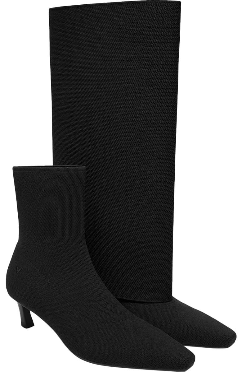 VIVAIA 2-in-1 Detachable Mid Heel Boots, Alternate, color, Black