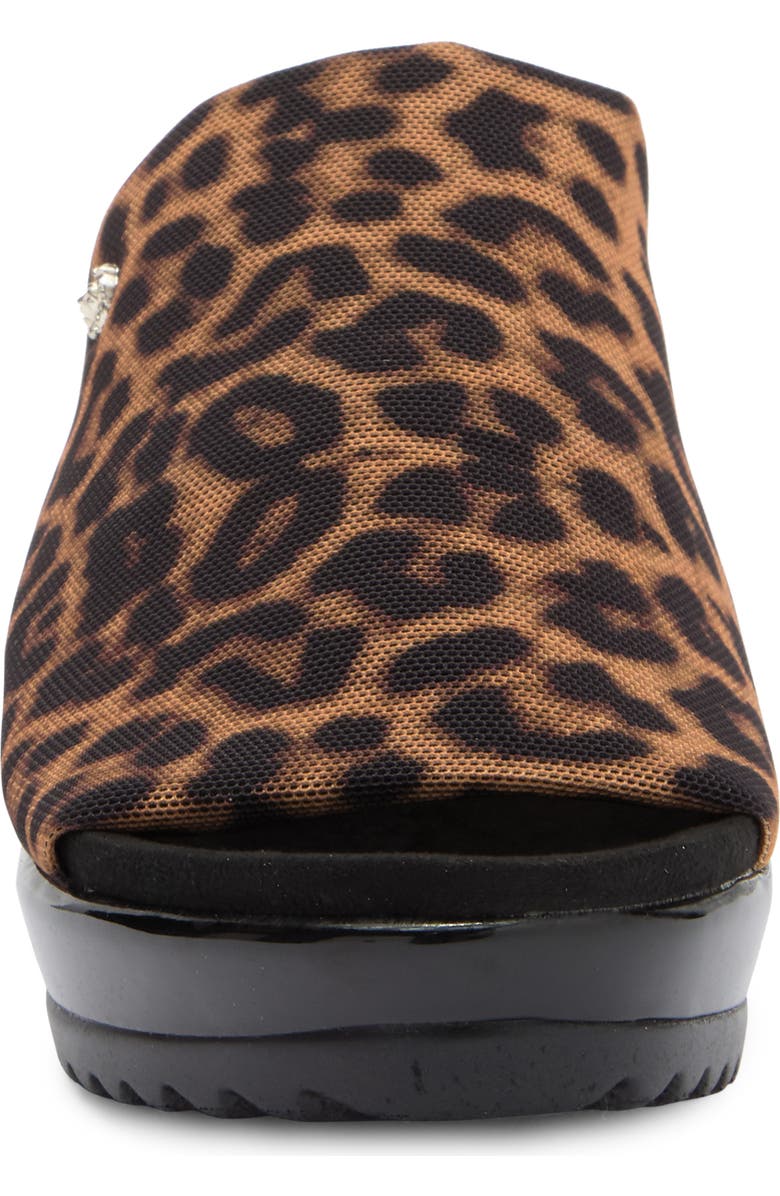 Anne Klein Rellin Wedge Sandal, Alternate, color, Leopard