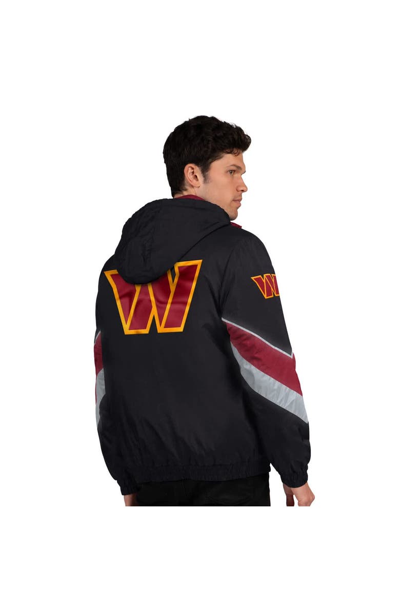 STARTER Men's Starter Black/Burgundy Washington Commanders Thursday Night Gridiron Full-Zip Jacket, Alternate, color, Black