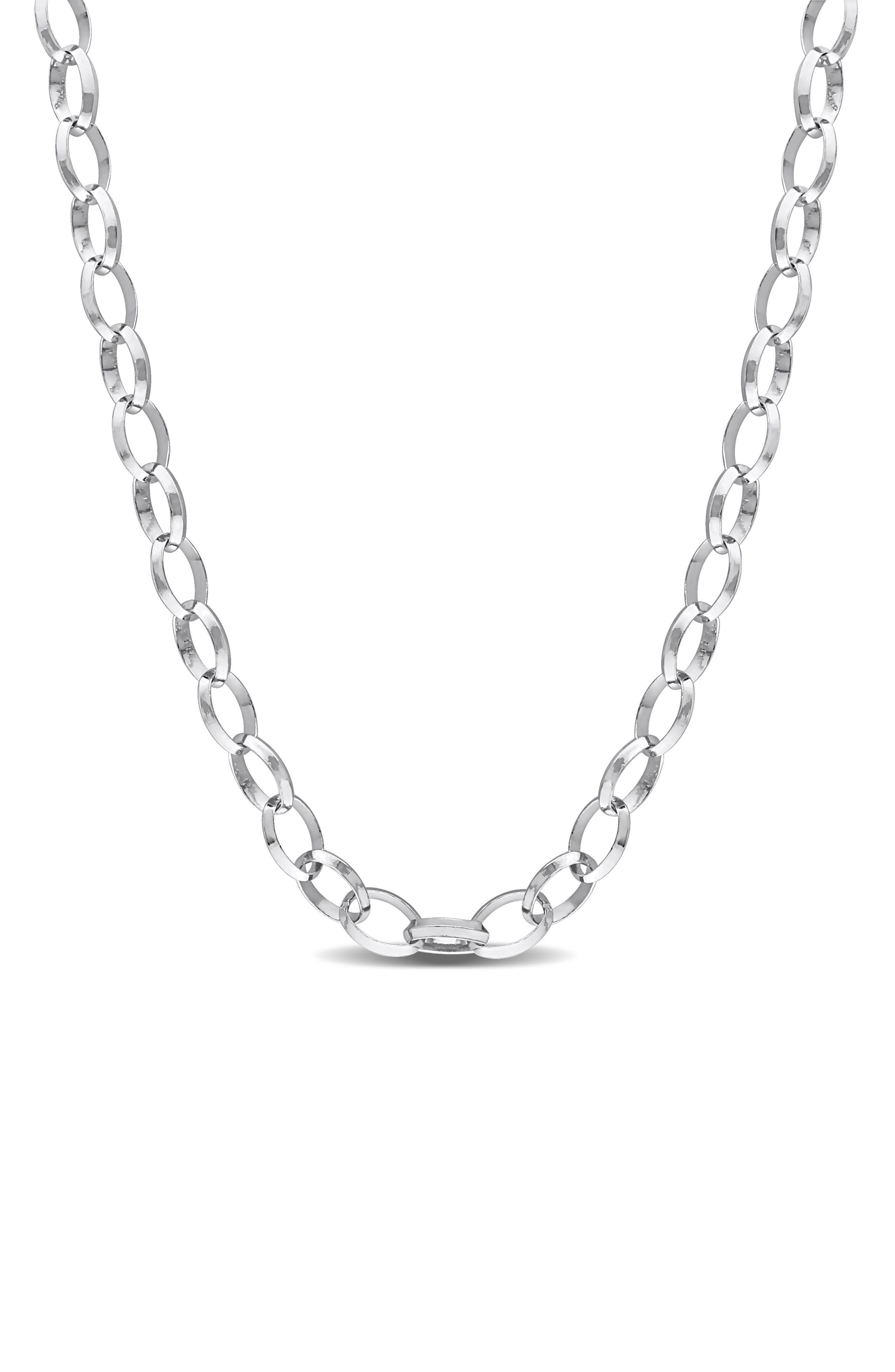 DELMAR Men's Rolo Chain Necklace