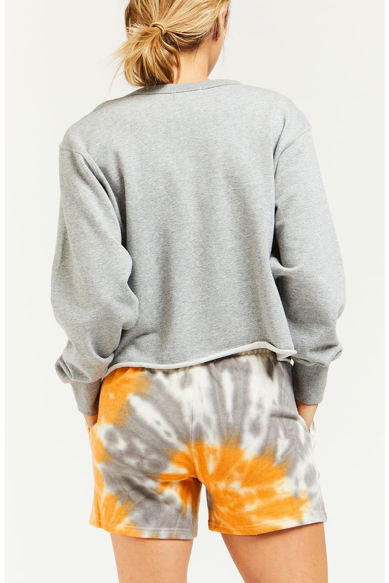 Rolene Graphic Cropped Sweatshirt, Alternate, color, GREY HAPP