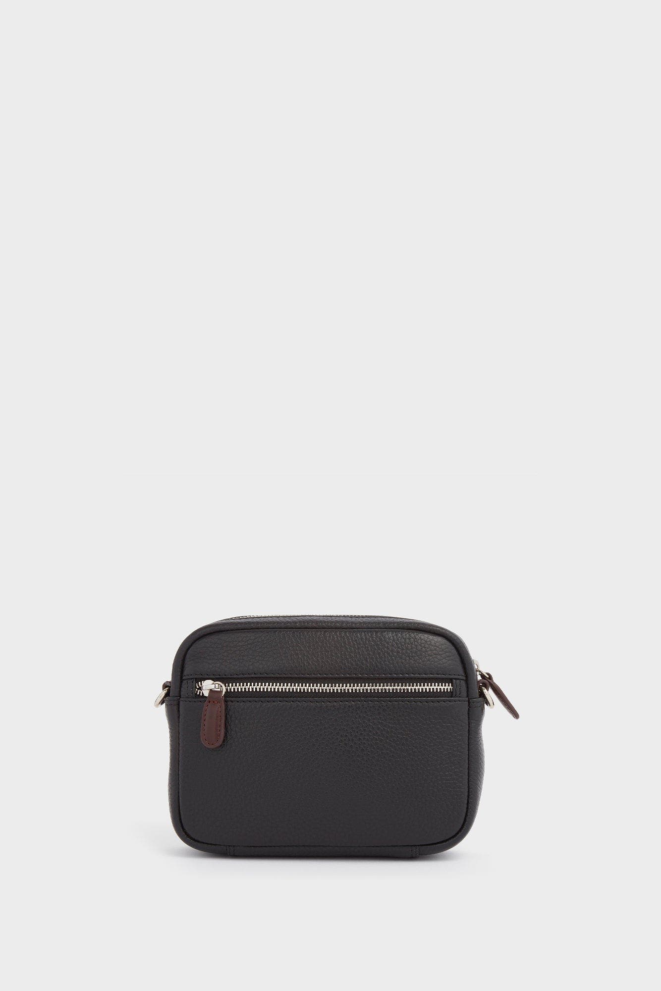 Osprey London The Chiswick Leather Crossbody Bag, Alternate, color, Black
