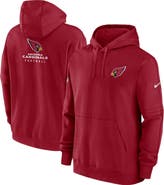 Nike Men's Nike Cardinal Arizona Cardinals Sideline Club Fleece Pullover Hoodie