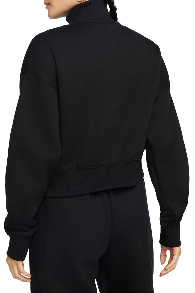 Sportswear Phoenix Fleece Crop Sweatshirt, Alternate, color, 010 010 BLACK/SAIL