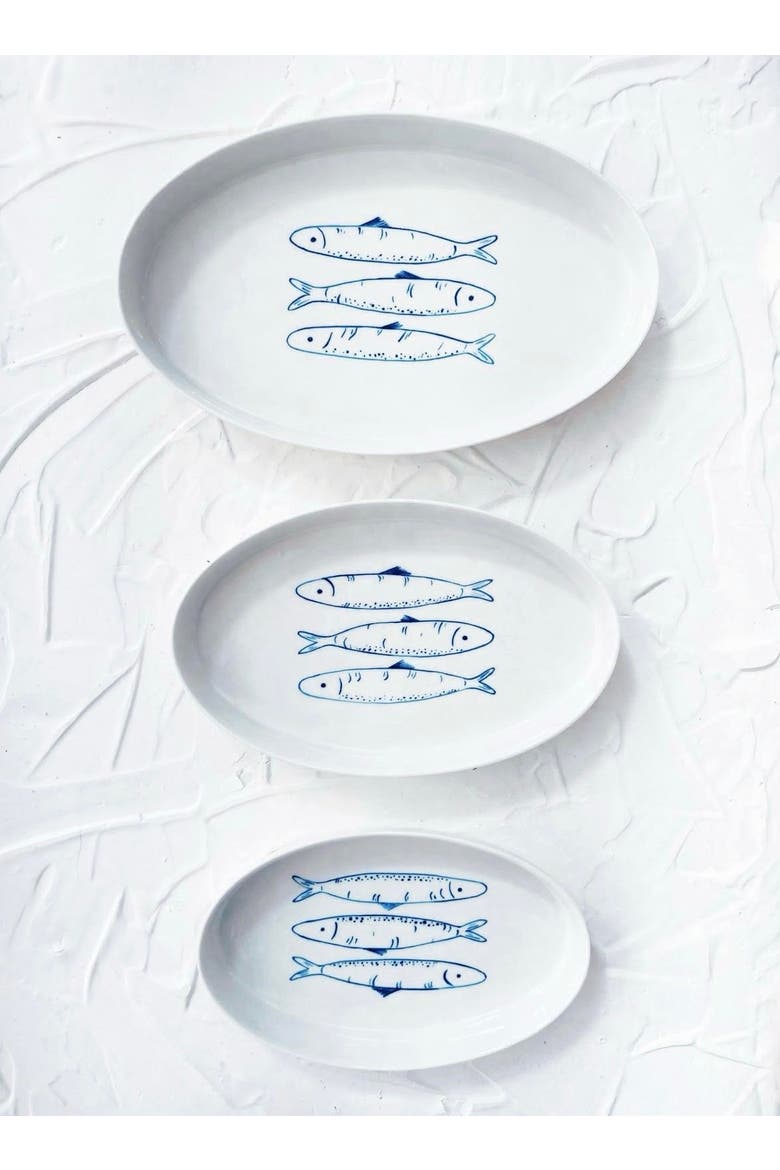 Sardines Nesting Plates, Alternate, color, Blue