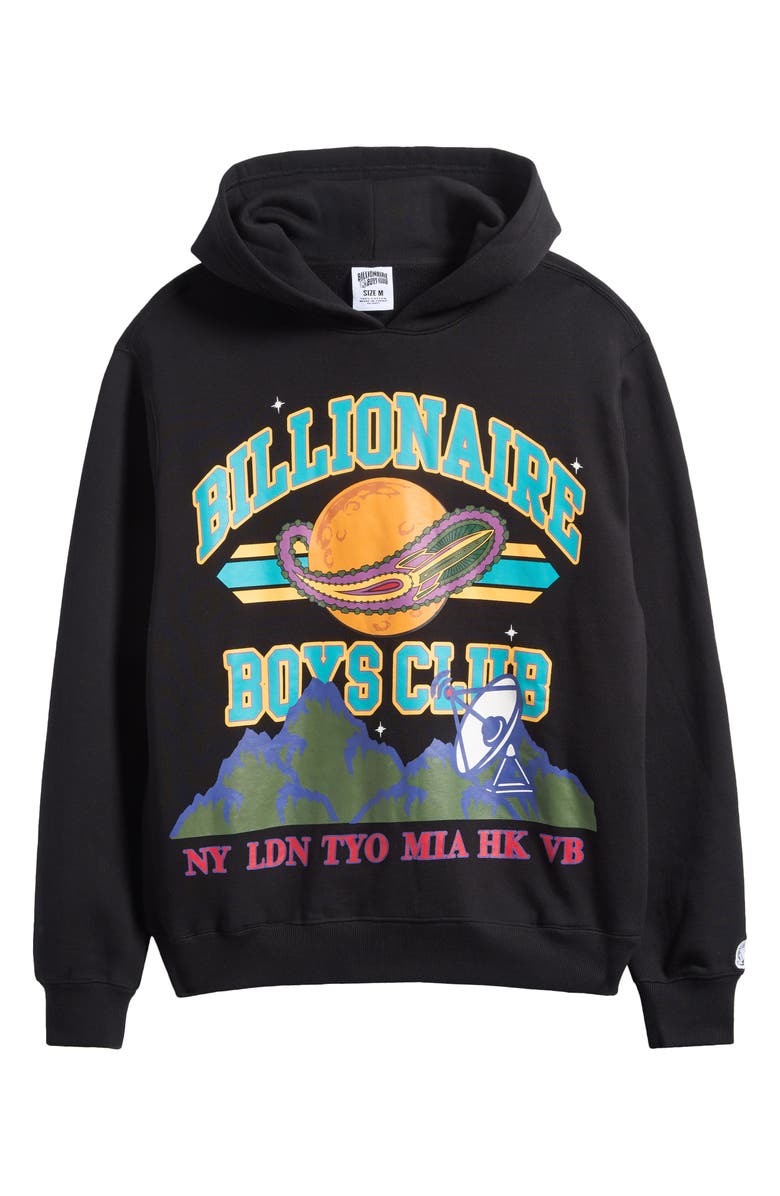Billionaire Boys Club Globe Graphic Hoodie, Main, color, Black