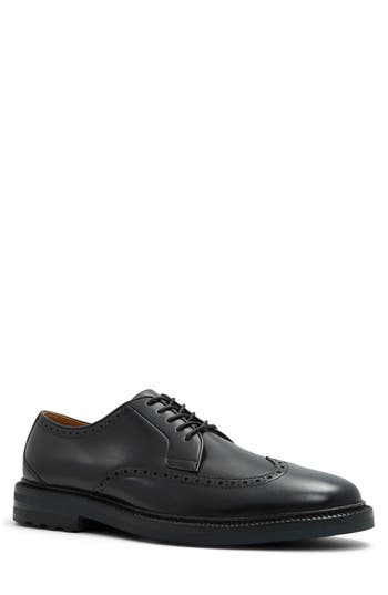 Brooks Brothers Ellington Wingtip Derby In Black