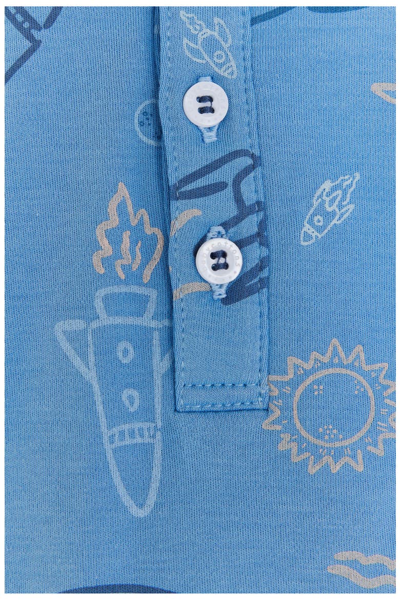 Skyward Snug Long Pajamas for Infant, Alternate, color, BLUE