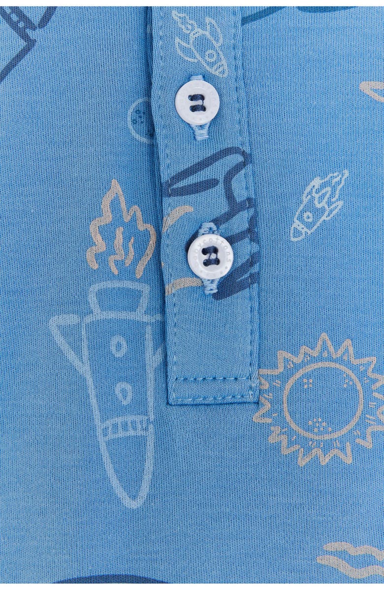 Babycottons Skyward Snug Long Pajamas for Toddler, Alternate, color, Blue