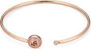 Gucci Interlocking-G Diamond & Pink Opal Cuff Bracelet