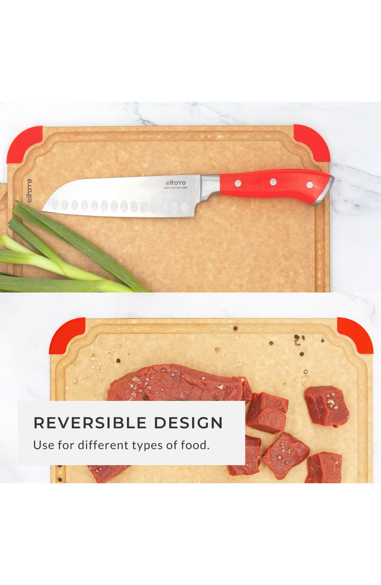 Eli Home Premium Series 12 x 16 x 1/4 Cutting Board, Alternate, color, Brown