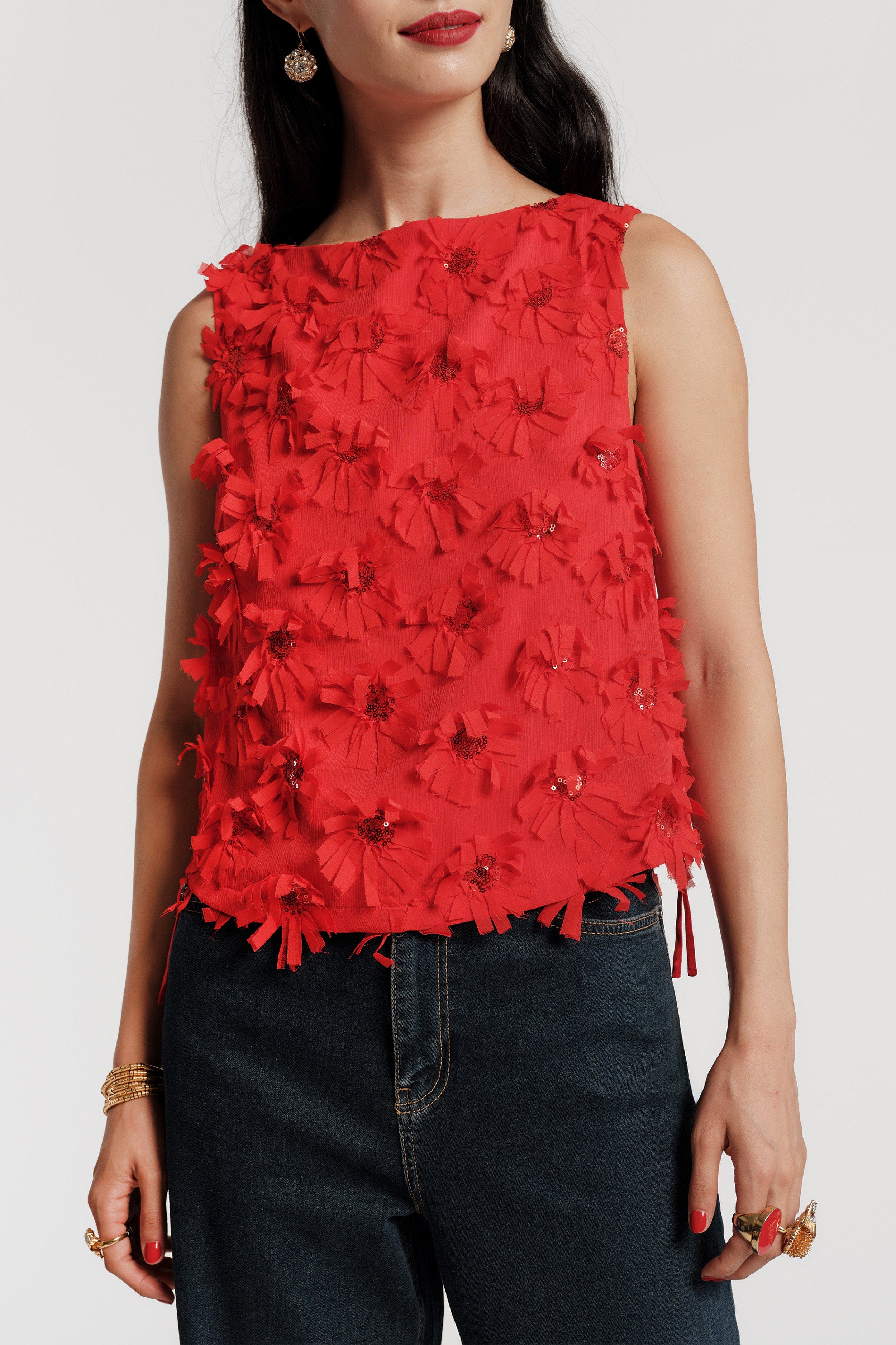 Frances Valentine Cheree Shell Daisy Applique (Women) | Nordstrom