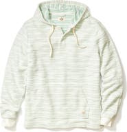 Marine Layer Portola Space Dye Stripe Slub Cotton Blend Beach Hoodie