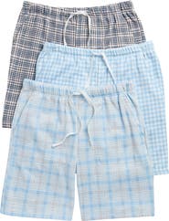 GEOFFREY BEENE 3-Pack Minky Microfleece Lounge Shorts