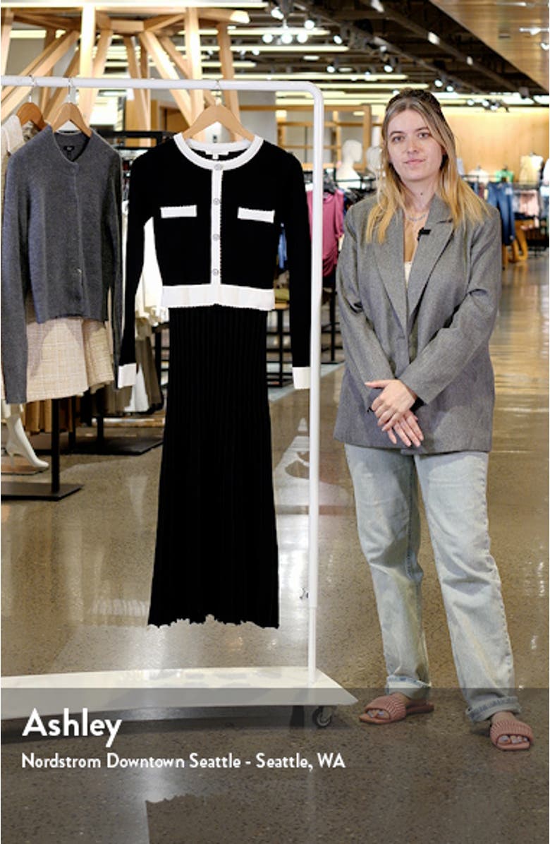 Long Sleeve Midi Sweater Dress, sales video thumbnail