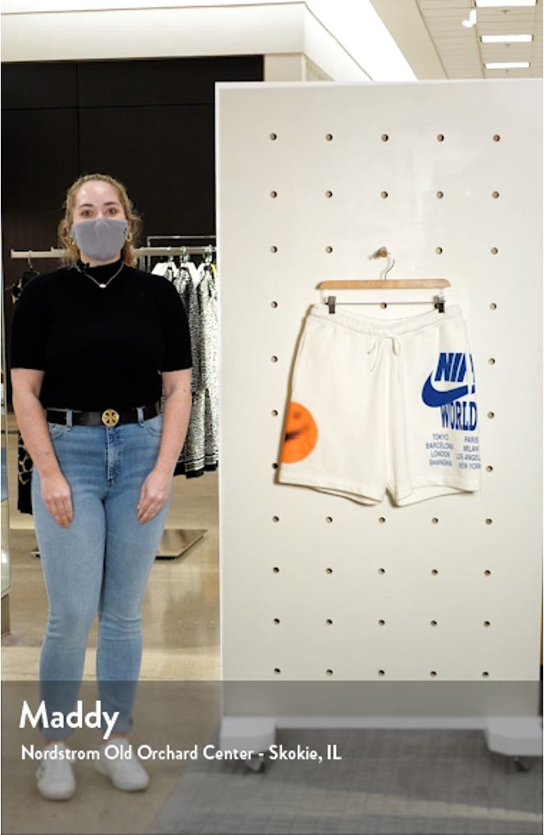 Sportswear World Tour Graphic Drawstring Shorts, sales video thumbnail