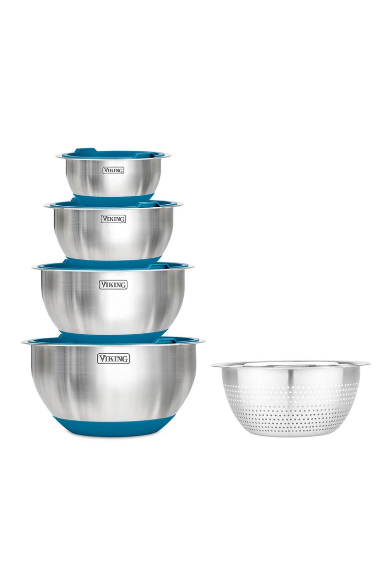 9-Piece Mixing Bowl Set, Main, color, TEAL
