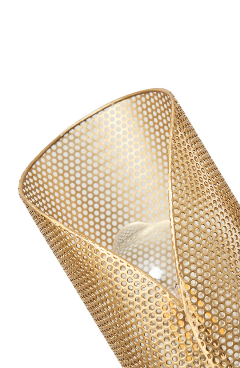 Brightech Lyra 71" Mid-Century Modern LED Floor Lamp with Metal Cylinder Shades, Alternate, color, Antique Brass