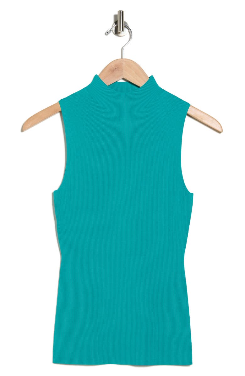 Theory Leenda Sleeveless Mock Neck Sweater, Alternate, color, Billiard