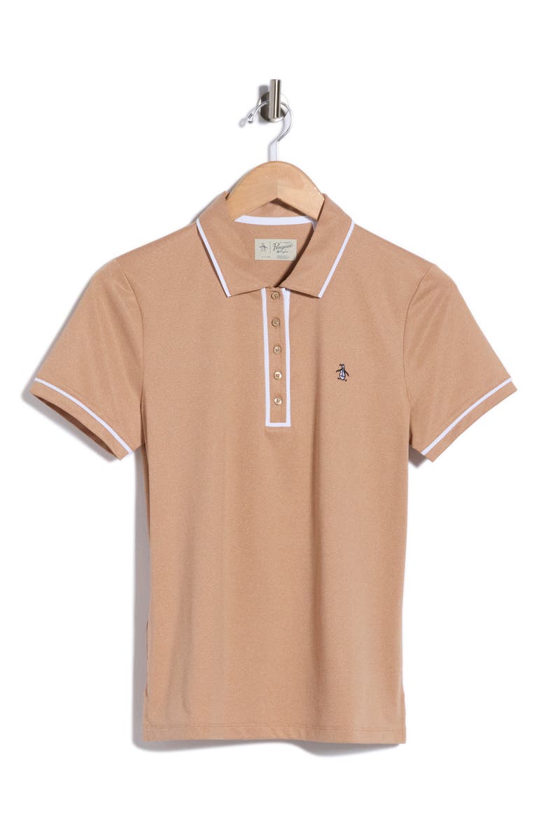 Performance Golf Polo, Alternate, color, TOBACCO BROWN