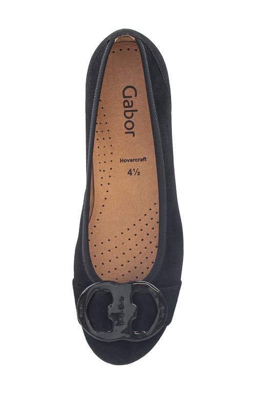 Gabor Buckled Flat In Black