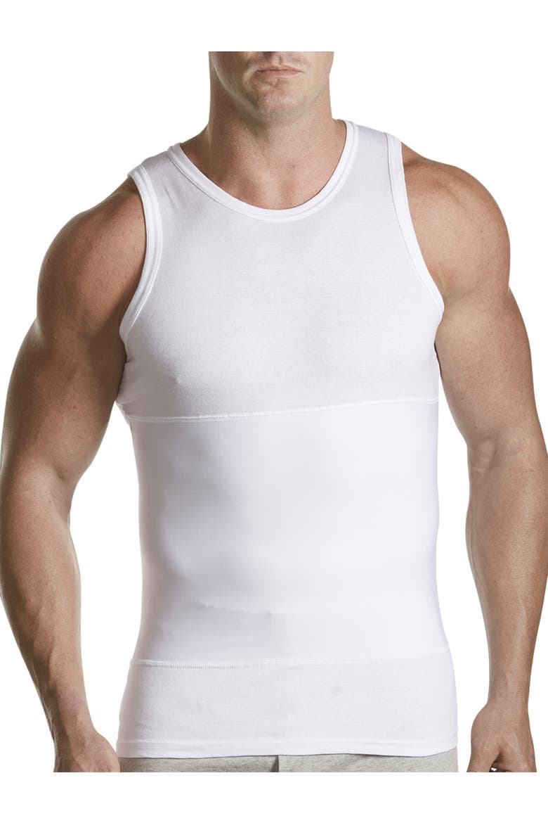 Shapewear Tank T-Shirt, Main, color, WHITE