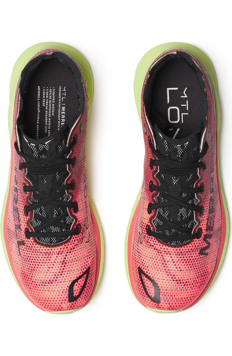 Merrell MTL Long Sky 2 Matryx Running Shoe, Alternate, color, Blossom/ Crimson