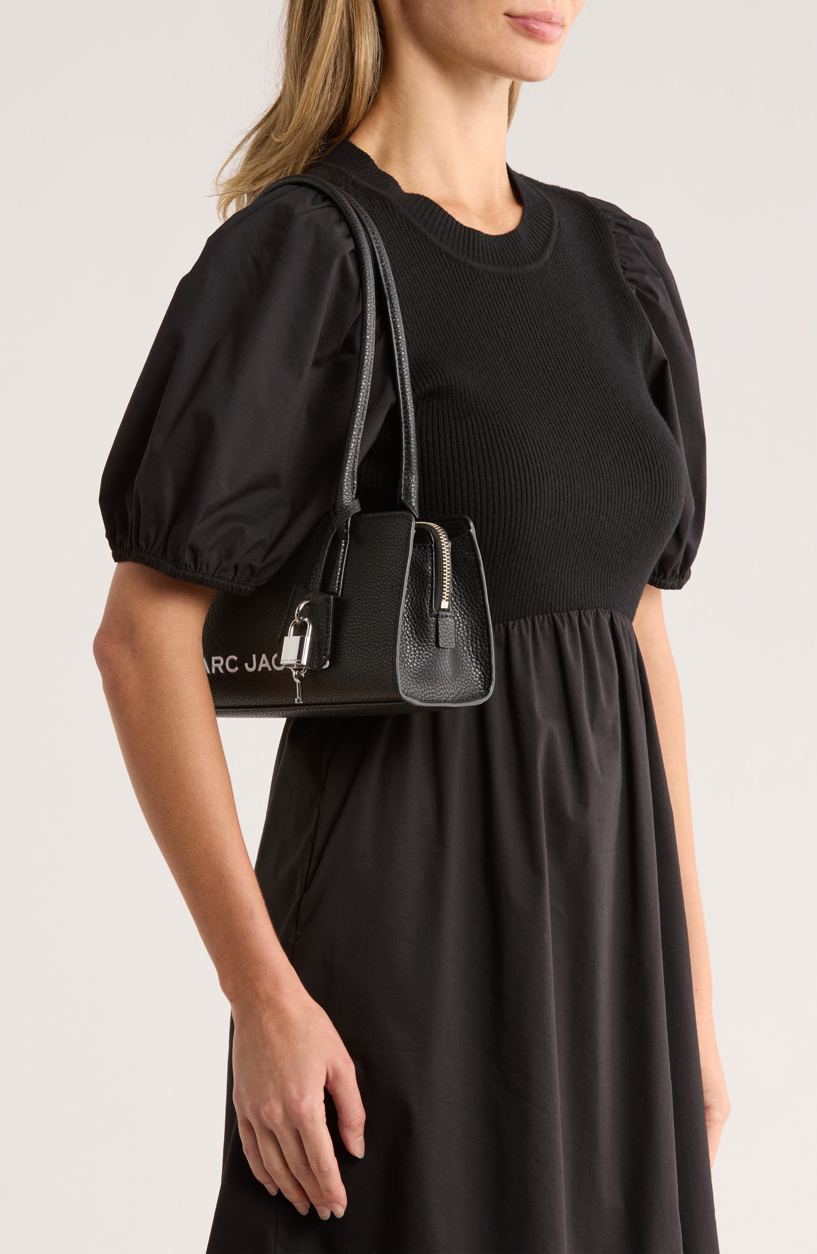 Marc Jacobs Bold Satchel Bag, Alternate, color, Black