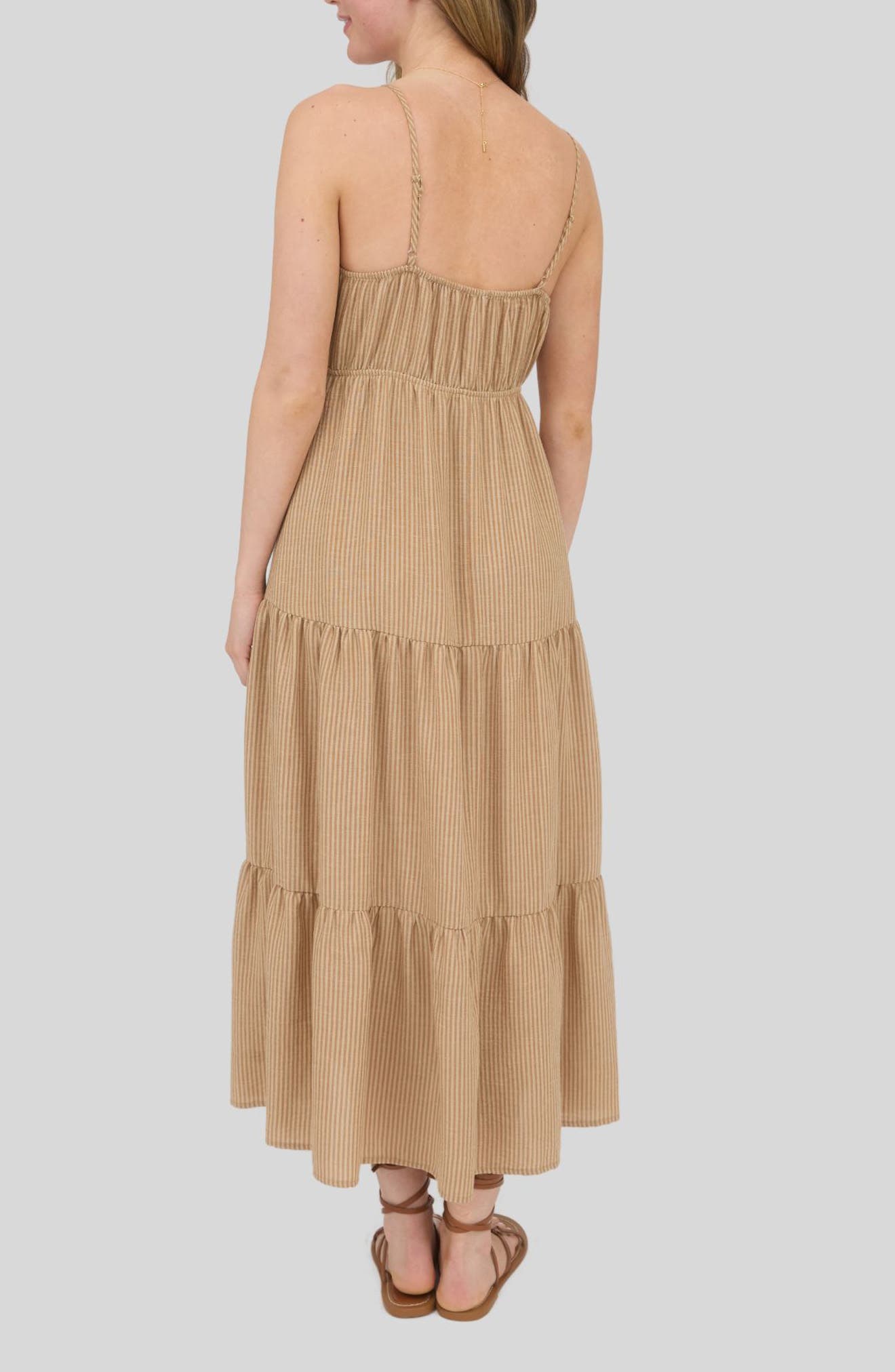 Stripe Empire Waist Tiered Sundress - image 2