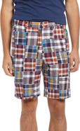 Berle Patchwork Madras Flat Front Shorts