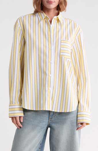Classic Boxy Poplin Button-Up Shirt