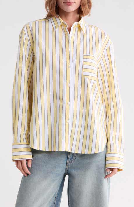 Classic Boxy Poplin Button-Up Shirt