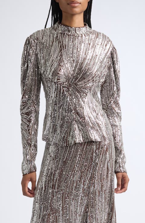 Sequin & Bead Embellished Top