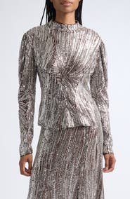 Rabanne Sequin & Bead Embellished Top